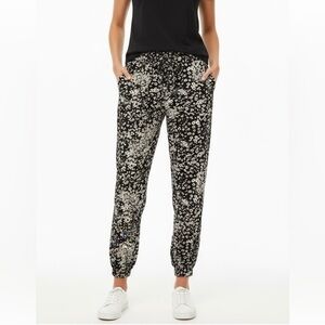 Garage Black Floral Joggers
